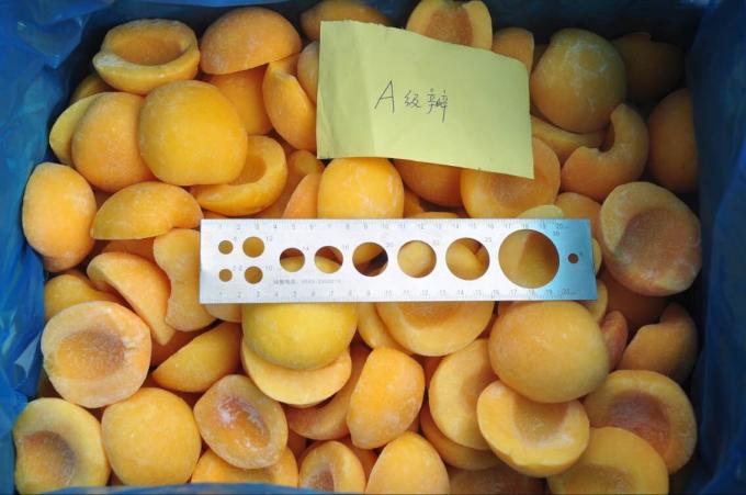 Sinocharm BRC-A Prodotto a 4 stelle 1/2 Mezza taglia di pesche IQF Mezza prezzo all'ingrosso 10 kg ingrosso Pesche gialle congelate per bevande di succo 1