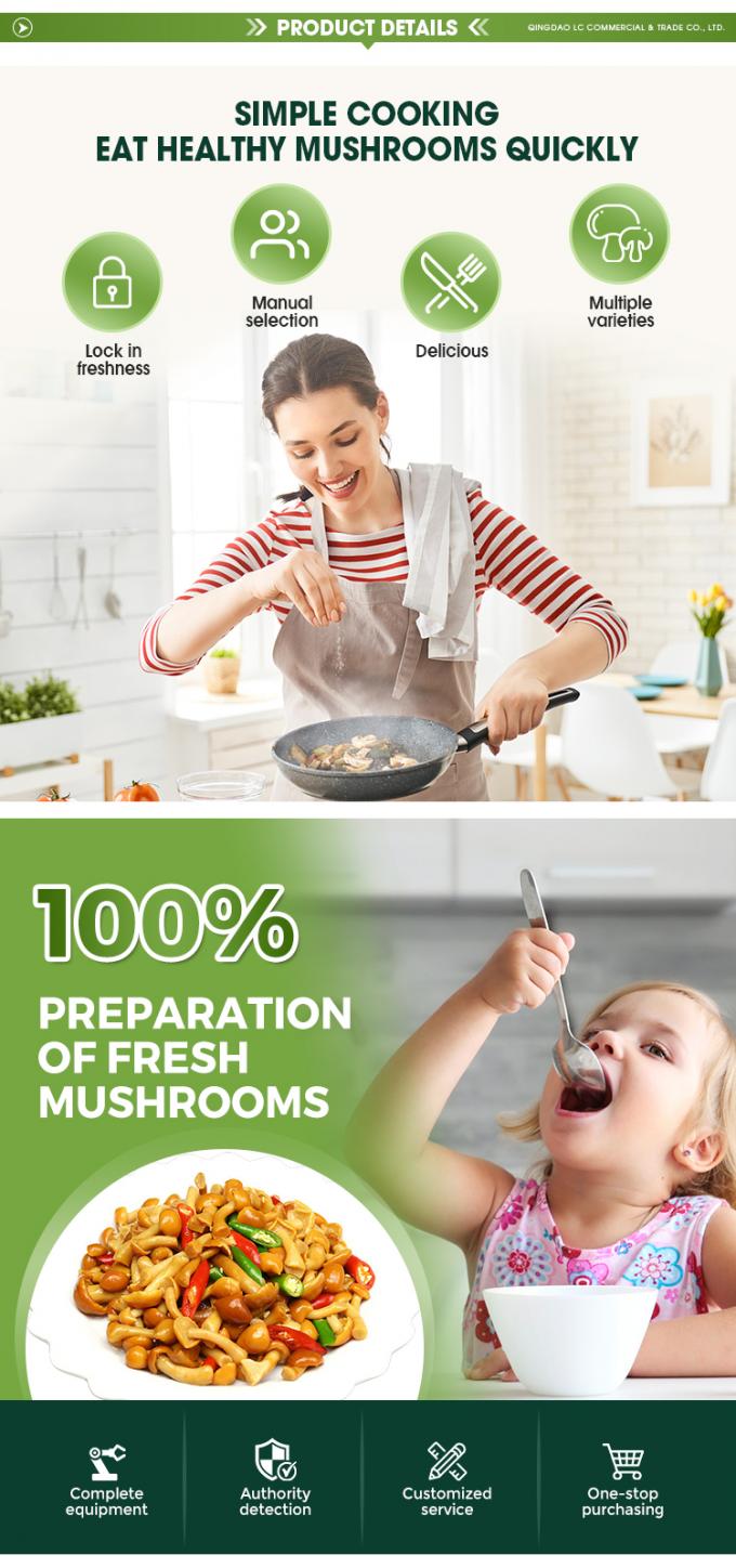 Funghi selvatici coltivati biologici Sani naturali Nutrienti Freschi Interi Surgelati Funghi IQF Nameko Surgelati 2