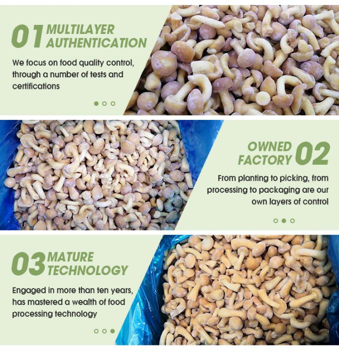 Funghi selvatici coltivati biologici Sani naturali Nutrienti Freschi Interi Surgelati Funghi IQF Nameko Surgelati 3