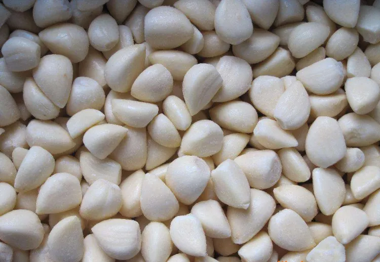 Ottieni i migliori spicchi d'aglio surgelati IQF pelati, a cubetti e purea surgelati a prezzi competitivi 1